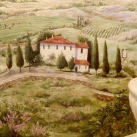 Italian Bathroom Mural